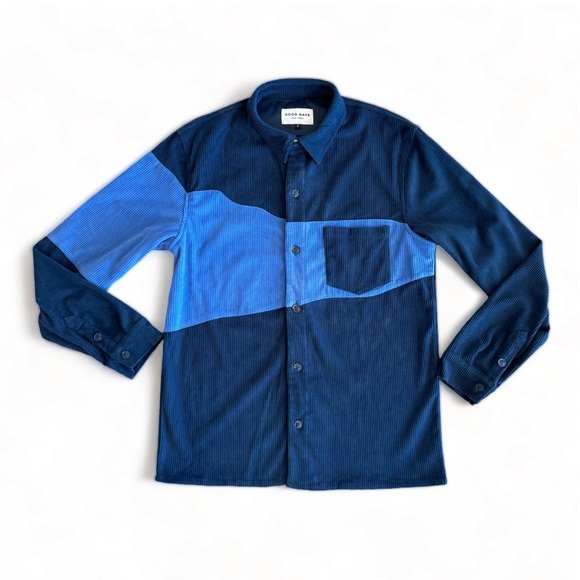 Good Days COLOR BLOCK CORDUROY BUTTON DOWN - Picture 5 of 6